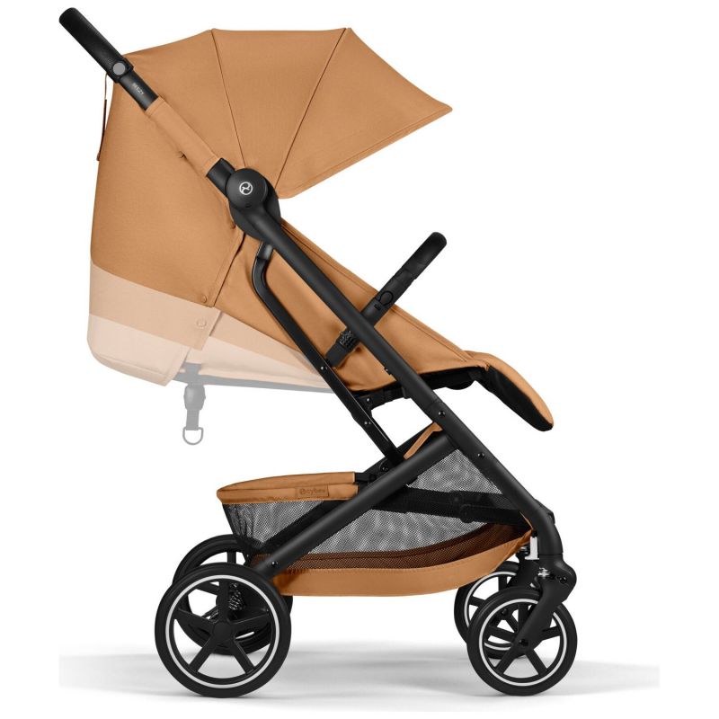 Poussette Compacte et Citadine Beezy 2026 Châssis Noir Cinnamon Yellow Cybex Produit 7