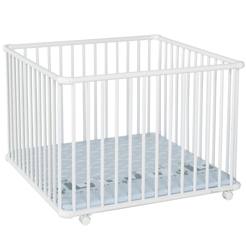 Parc Belami Plus réglable hêtre blanc Lama (97 x 97 cm) Geuther