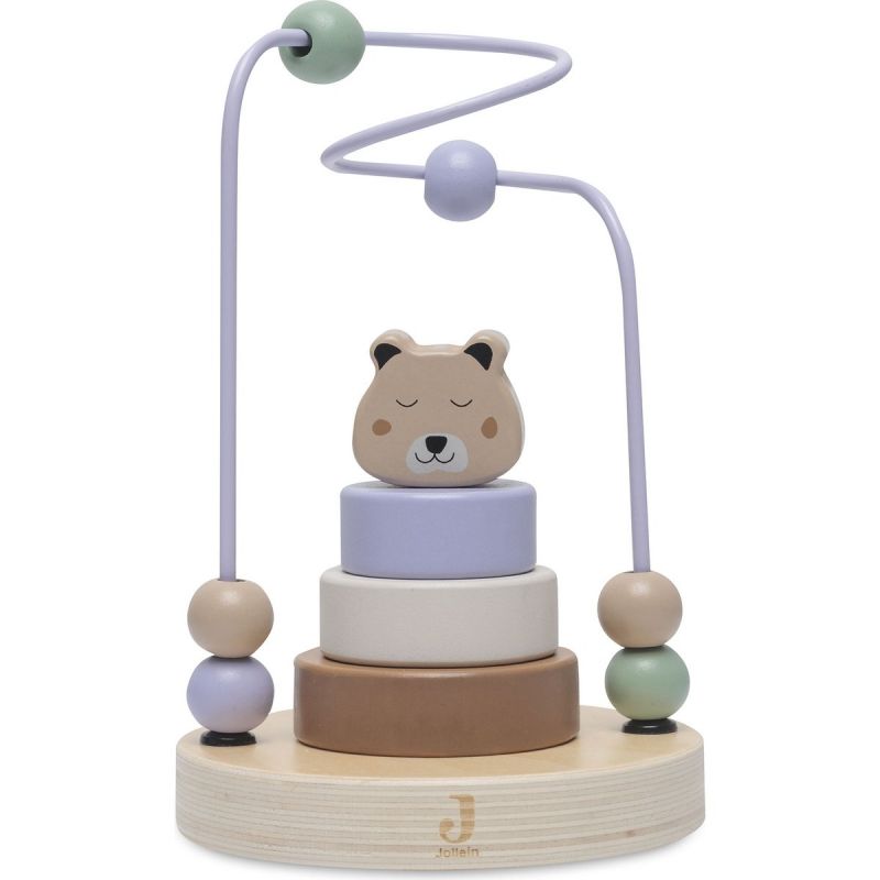 Boulier en bois avec tour à empiler Jungle Jambo Cheetah - Reconditionné Jollein Produit 1