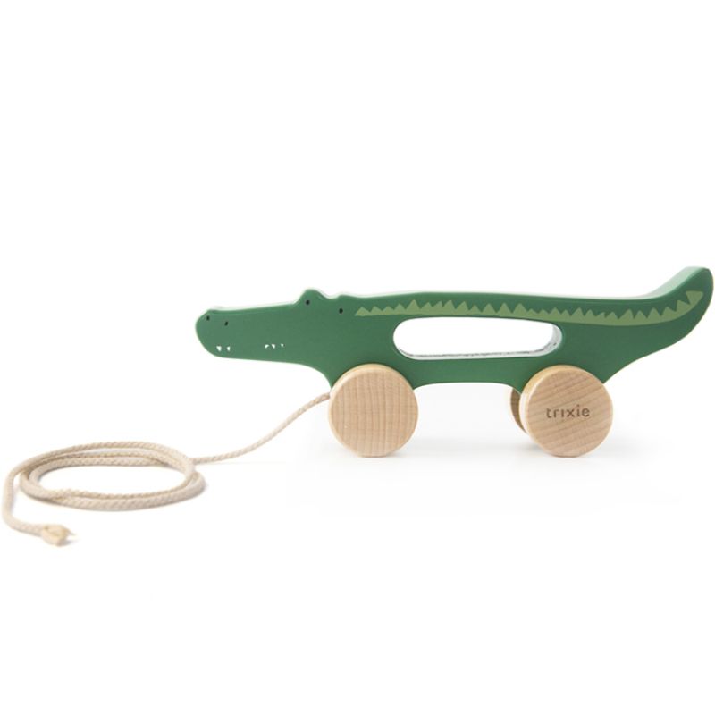 Jouet à tirer en bois Mr. Crocodile Trixie