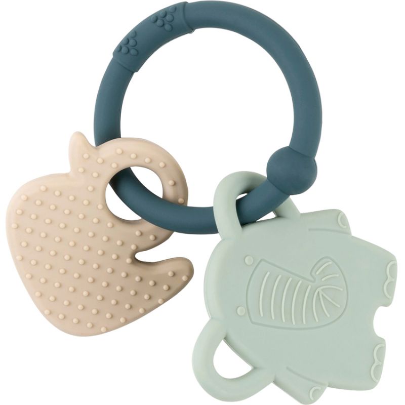 Anneau de dentition en silicone canard vert Nattou