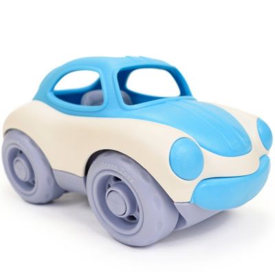 Voiture à toit souple bleue
