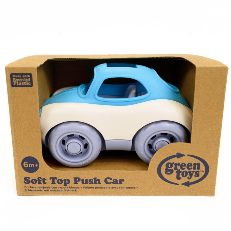 Voiture à toit souple bleue Green Toys Packaging 6
