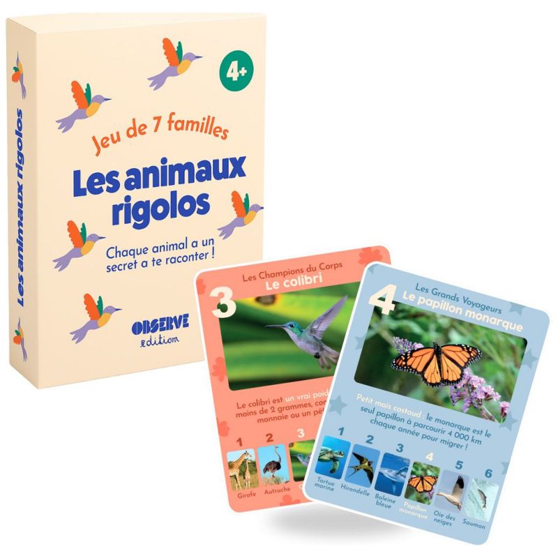 Jeu de 7 familles Animaux Rigolos Observe Édition Packaging 1