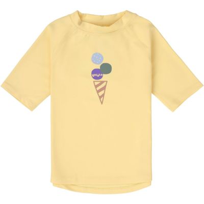 T-shirt anti-UV manches courtes Ice Cream jaune pâle (13-18 mois)