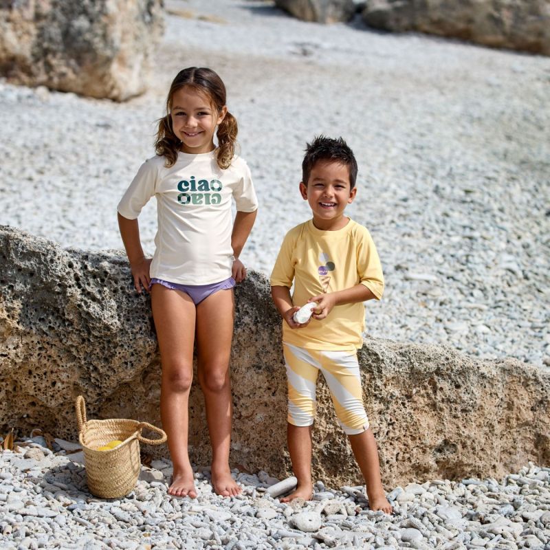 T-shirt anti-UV manches courtes Ice Cream jaune pâle (13-18 mois) Lässig Ambiance 6