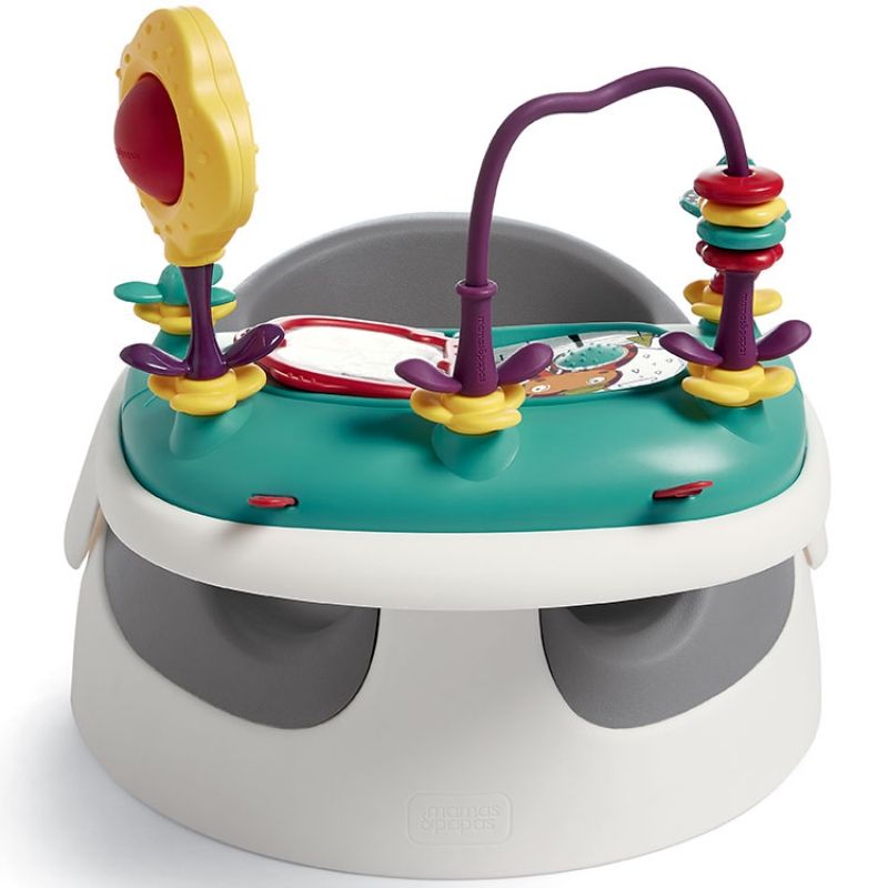 Siège évolutif Baby Snug et plateau d'activité gris avec emballage abîmé Mamas and Papas