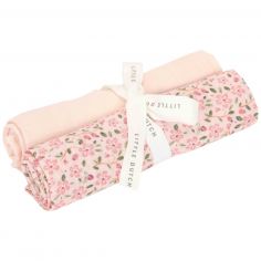Set de 2 langes en gaze de coton Fairy Floral-Blossom (70 x 70 cm) - Little Dutch
