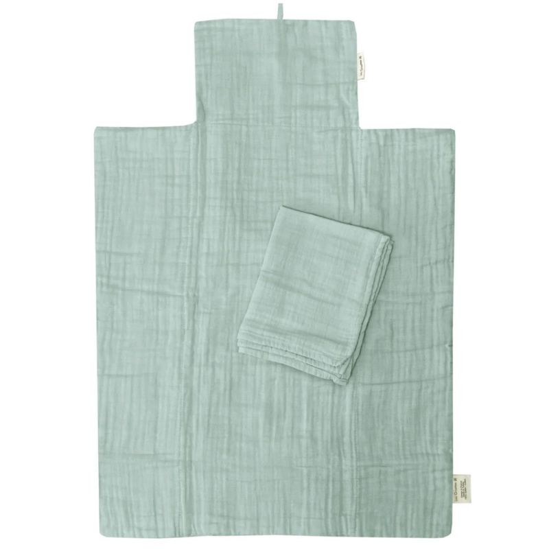 Tapis à langer nomade Vert amande (personnalisable) Les Griottes Produit 2