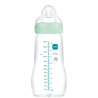 Biberon verre 260 ml Pattern fruit menthe - Tétine débit 2