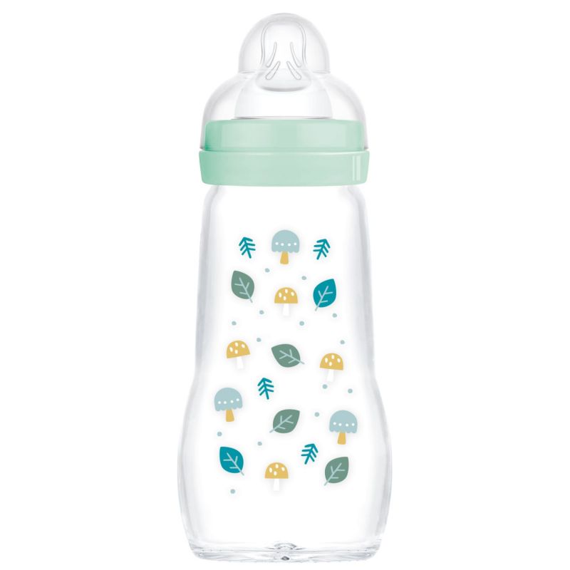 Biberon verre 260 ml Pattern fruit menthe - Tétine débit 2 MAM Produit 1