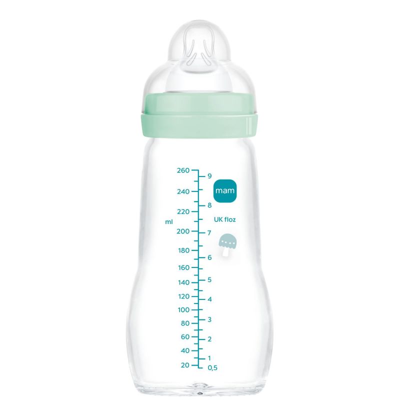 Biberon verre 260 ml Pattern fruit menthe - Tétine débit 2 MAM Produit 2