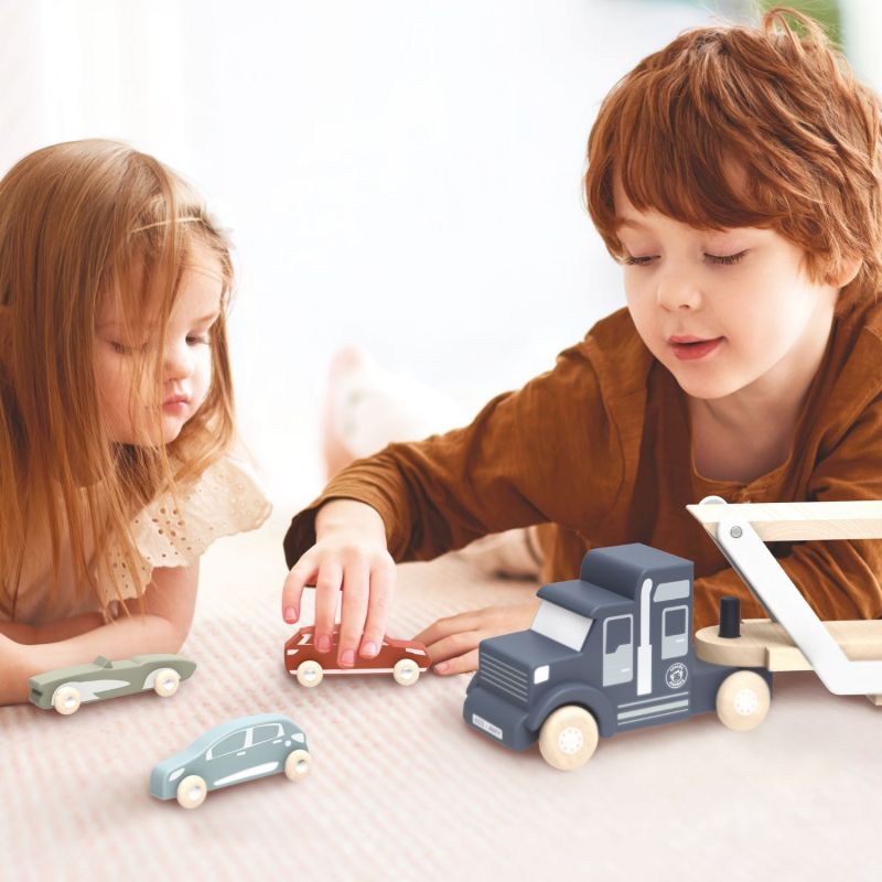 Camion transporteur avec 4 voitures Speedy Monkey Ambiance 2