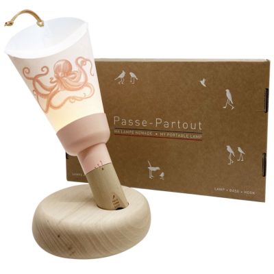 Coffret lampe nomade 5 en 1 - Octopia - Rose poudré