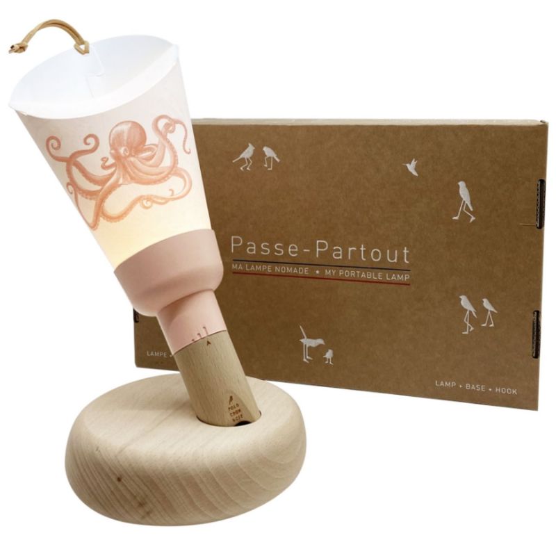 Coffret lampe nomade 5 en 1 - Octopia - Rose poudré Maison Polochon Produit 1