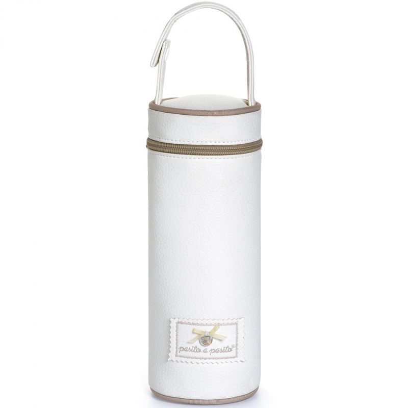 Porte biberon similicuir beige Pasito a pasito