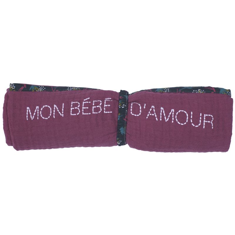 Lange en coton Mon bébé d'amour Vintage Flowers (70 x 70 cm) BB & Co