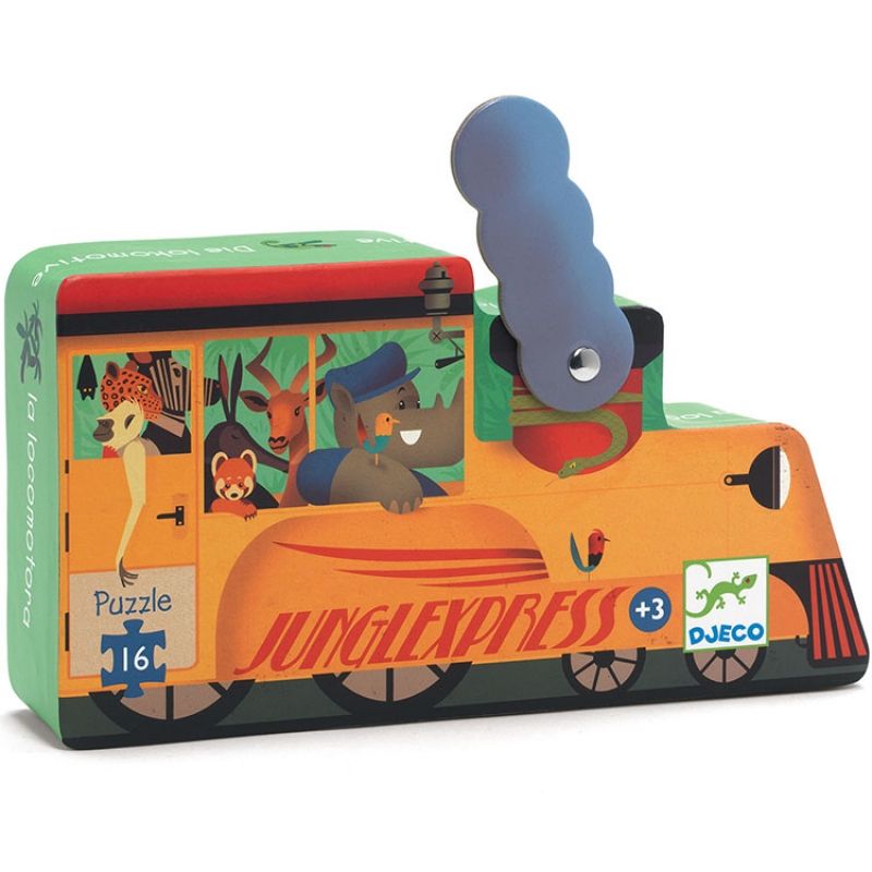 Puzzle La locomotive (16 pièces) Djeco