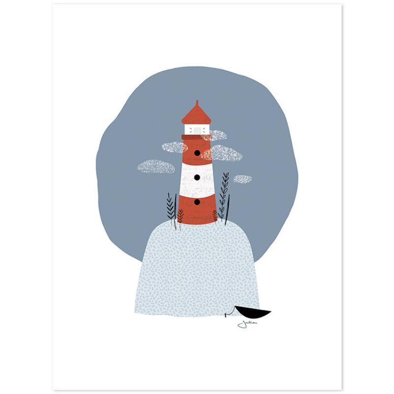 Affiche le phare (30 x 40 cm) Lilipinso