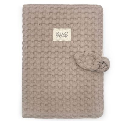 Protège carnet de santé Knot Gofre Latte