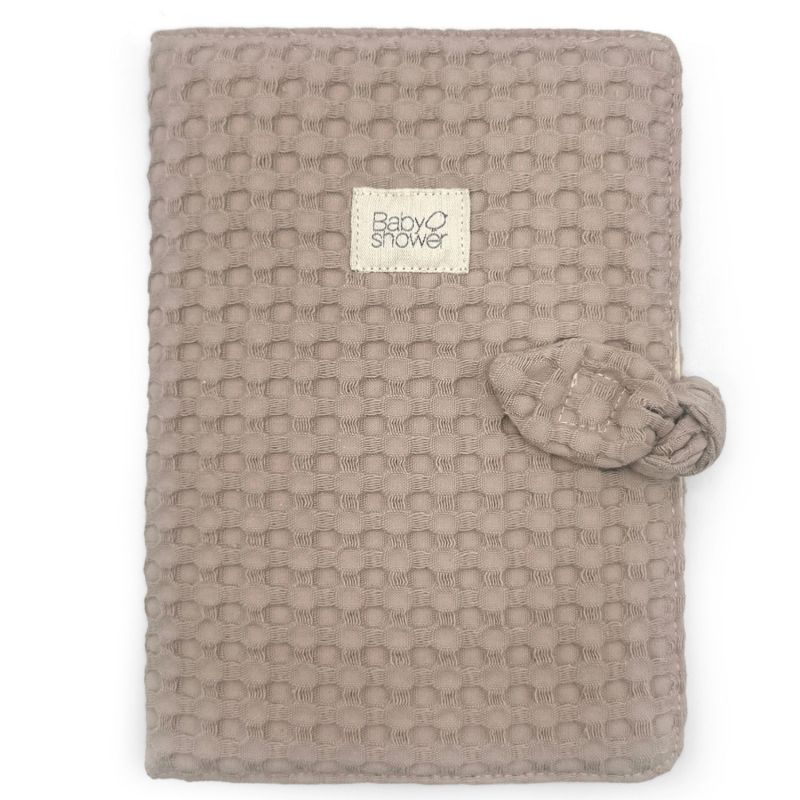 Protège carnet de santé Knot Gofre Latte Babyshower Produit 1