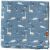 Variation Bleu, marron, blanc du produit Lange Dino (120 x 120 cm) de la marque Fresk