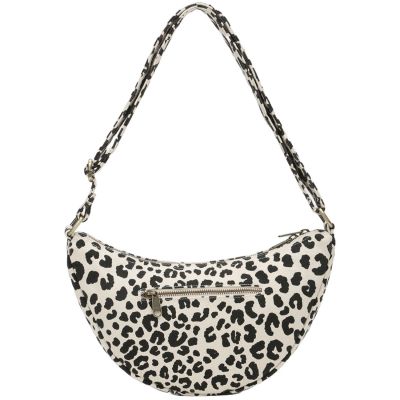 Sac banane Andrea Léopard Ecru