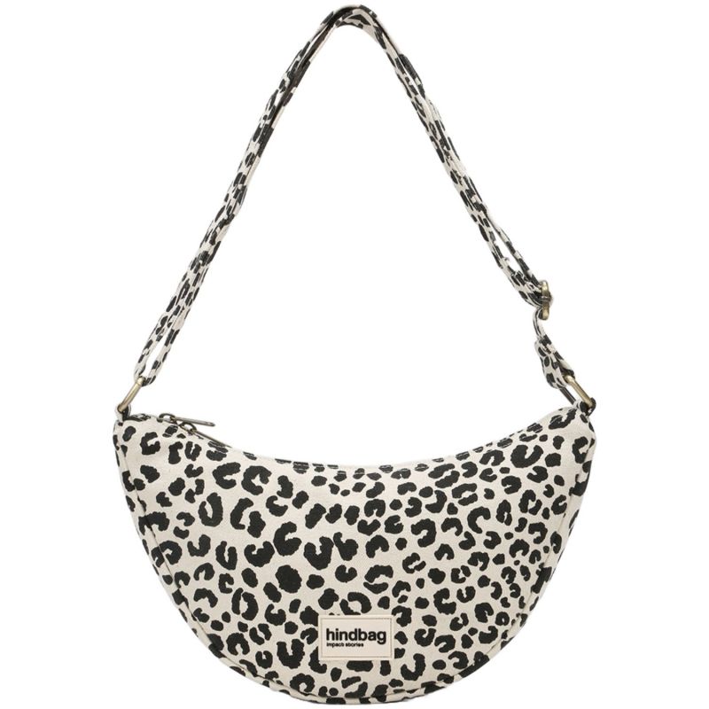 Sac banane Andrea Léopard Ecru Hindbag Produit 1