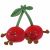 Variation Rouge du produit Petite Peluche Squishies Cerises (19 cm) de la marque Besitos