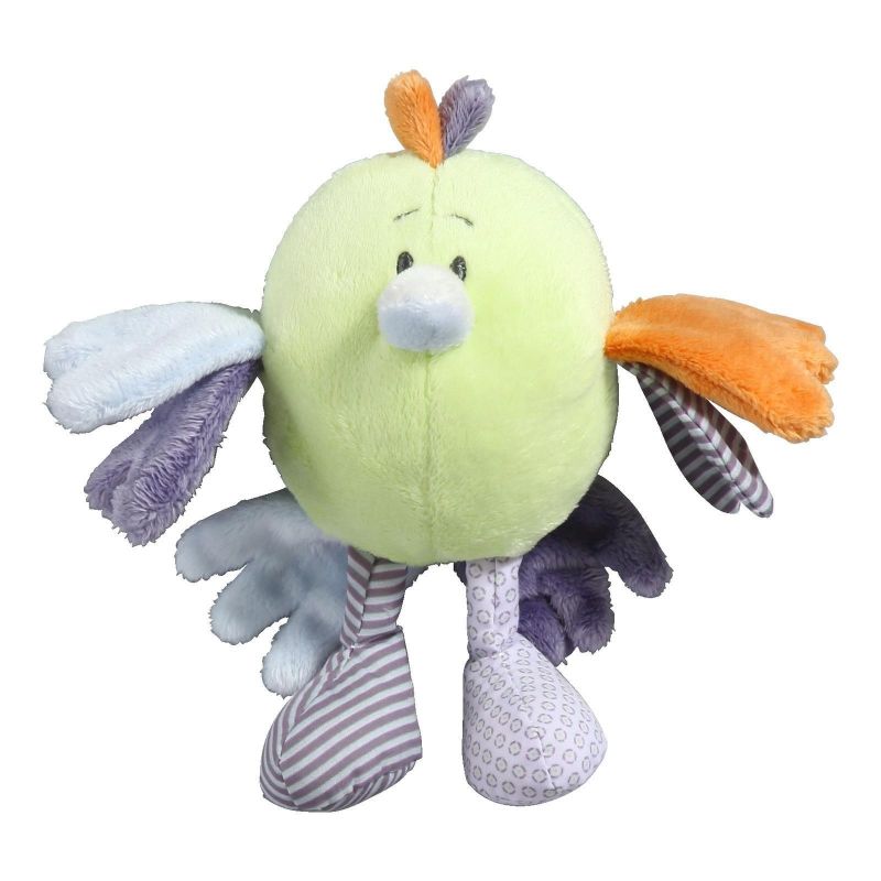 Peluche oiseau Robin vert (15 cm) Noukie's