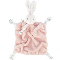 Doudou attache sucette Plume lapinou rose poudrée (20 cm) - Kaloo