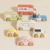 Set de 7 voitures rétro en bois FSC Le Toy Van Ambiance 7