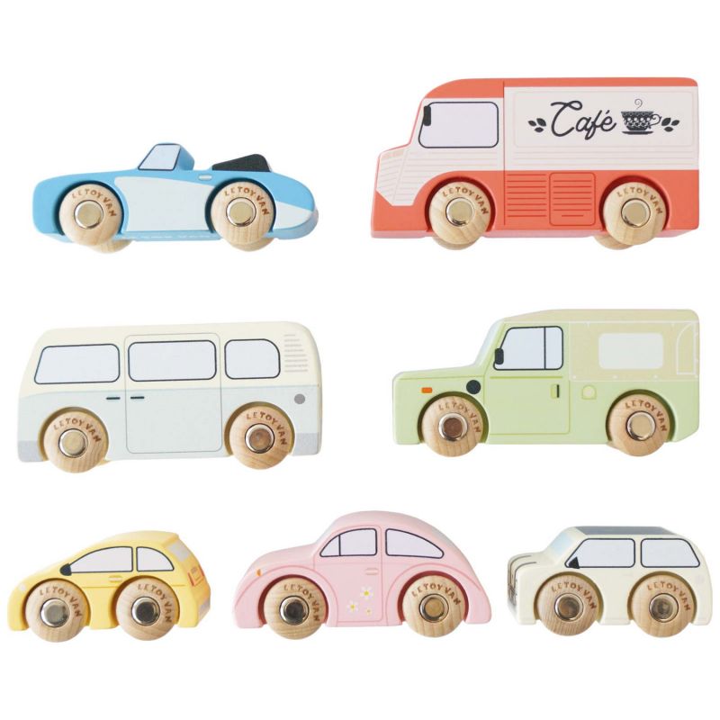 Set de 7 voitures rétro en bois FSC Le Toy Van Produit 3