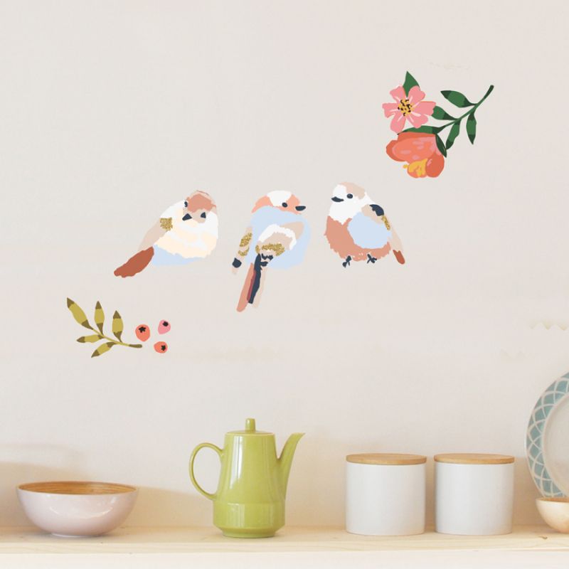Stickers Just a touch Oiseaux (26 x 19 cm) Mimi'lou