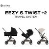 Poussette Compacte et Rotative Eezy S Twist+2 Châssis Noir et Siège Dune Grey Cybex Produit 4