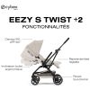 Poussette Compacte et Rotative Eezy S Twist+2 Châssis Noir et Siège Dune Grey Cybex Produit 5