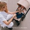 Poussette Compacte et Rotative Eezy S Twist+2 Châssis Noir et Siège Dune Grey Cybex Ambiance 9