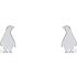 Boucles d'oreilles Nature pingouin (argent 925°) - Coquine