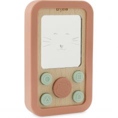 Jouet d'activités téléphone en silicone et bois Mrs. Cat - Trixie