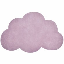 Tapis coton nuage lilas by Sophie Cordier (64 x 100 cm)   par Lilipinso