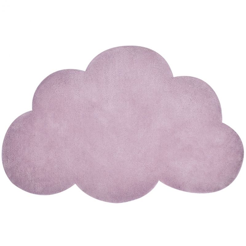Tapis coton nuage lilas by Sophie Cordier (64 x 100 cm)  Lilipinso