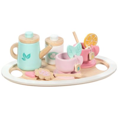 Service à thé en bois Colourful Teatime (13 pièces) Goki