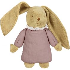 Peluche musicale lapin nid d'ange vieux rose (28 cm) - Trousselier