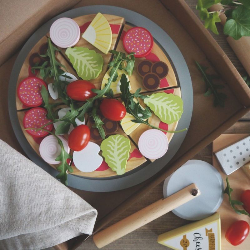 Pizza en bois à découper Jabadabado Ambiance 9