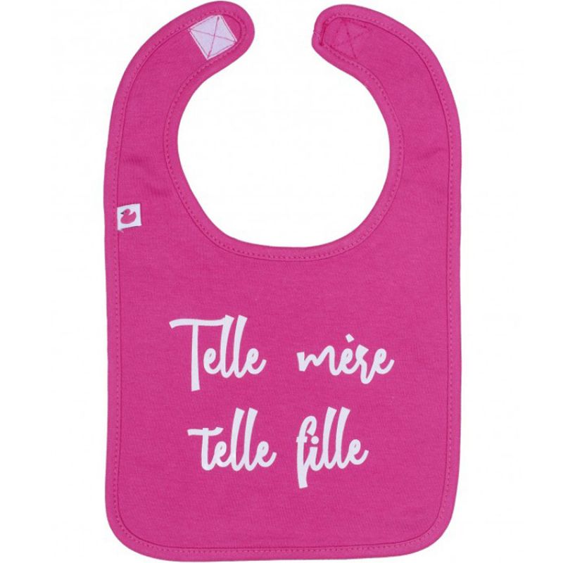 Bavoir à velcro rose Telle mère telle fille BB & Co