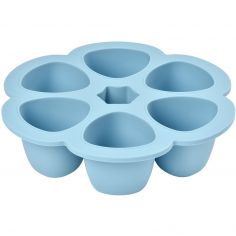 Moule de congélation multi portions silicone bleu (6 x 150 ml)