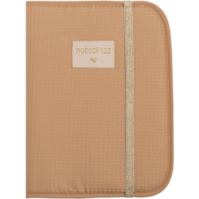 Protège carnet de santé nid d'abeille Poema Nude Nobodinoz
