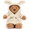 Ours en peluche Bartholomew avec peignoir (26 cm)  par Jellycat