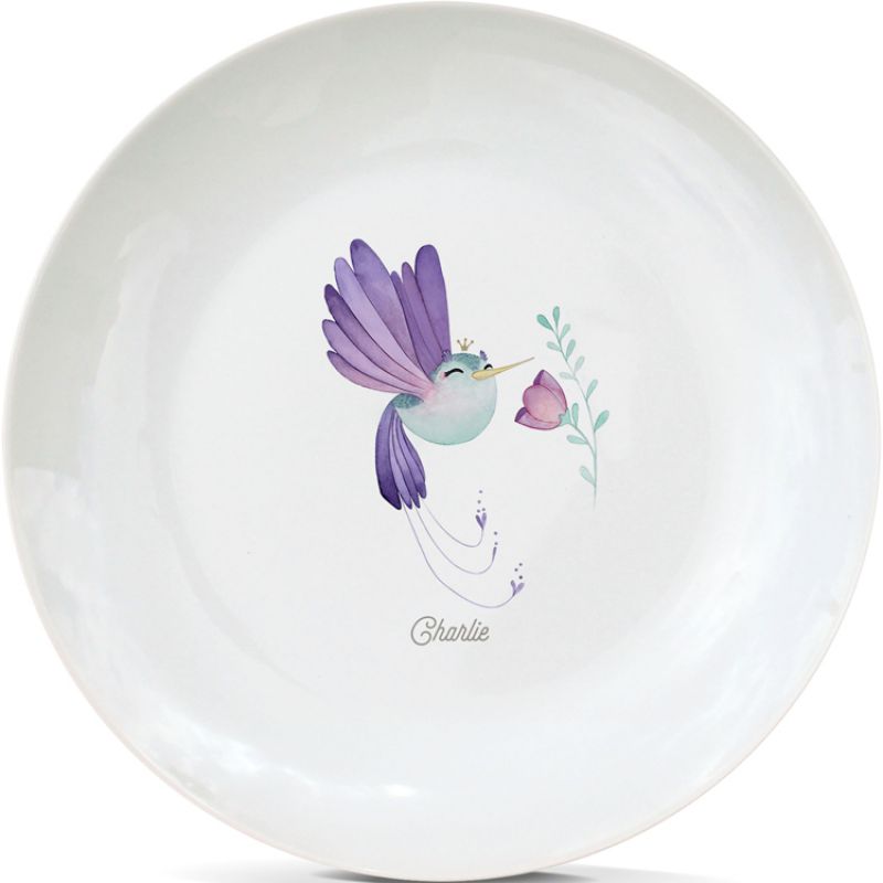 Assiette en porcelaine Colibri (personnalisable) Gaëlle Duval
