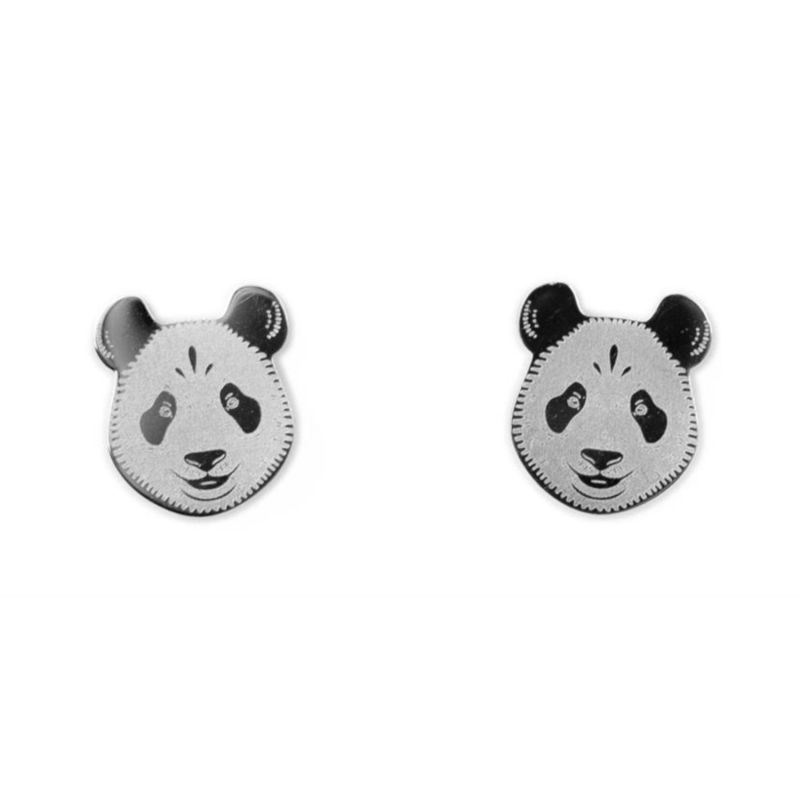 Boucles d'oreilles Panda Argent Mava Produit 1